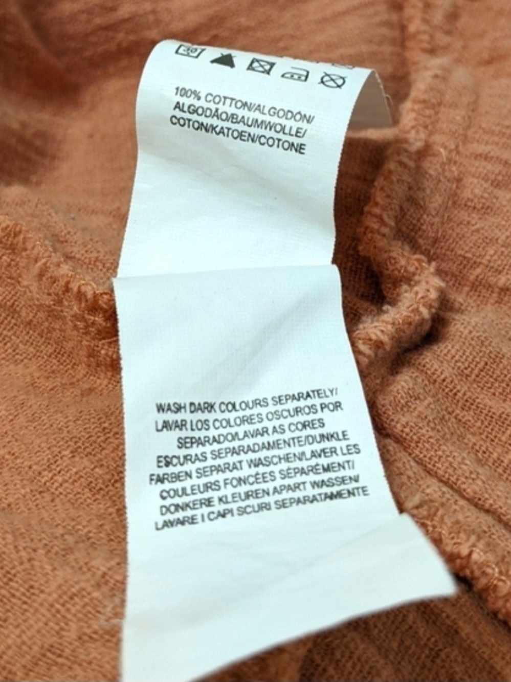 PRIMARK Rust Ruffle Button-Front Crop Top - Unbranded - Picture 7 of 8